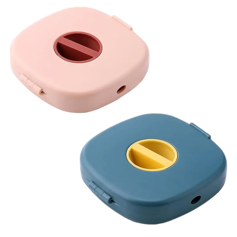 NaYiissi 2pc Retractable Cable Winder Organizer Charging Cord Organizer Headphone Cable Holder Small Case Cord Keeper for USB Cable Headset Cord Mouse Wire Charger Cable (Blue and Pink)